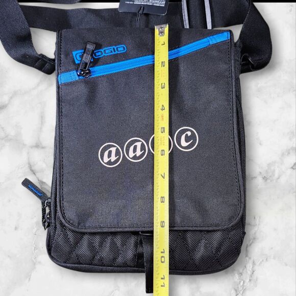 NWT OGIO Shoulder Sling Bag Black Blue AASC Arizona Student Council Logo Pockets - Picture 9 of 10